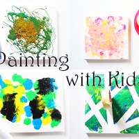 4 Ideen zum Malen mit Kindern auf Leinwand +Video